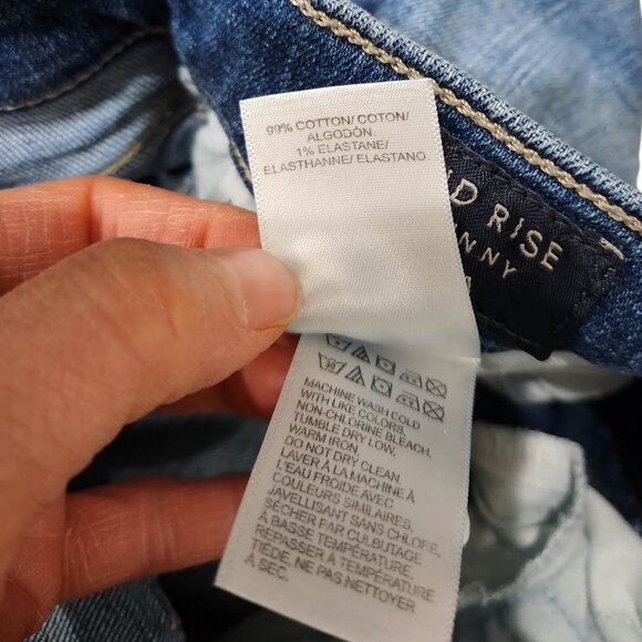 Lucky Brand Skinny Blue AVA Mid Rise Ankle Jeans 2/26A - Picture 9 of 9